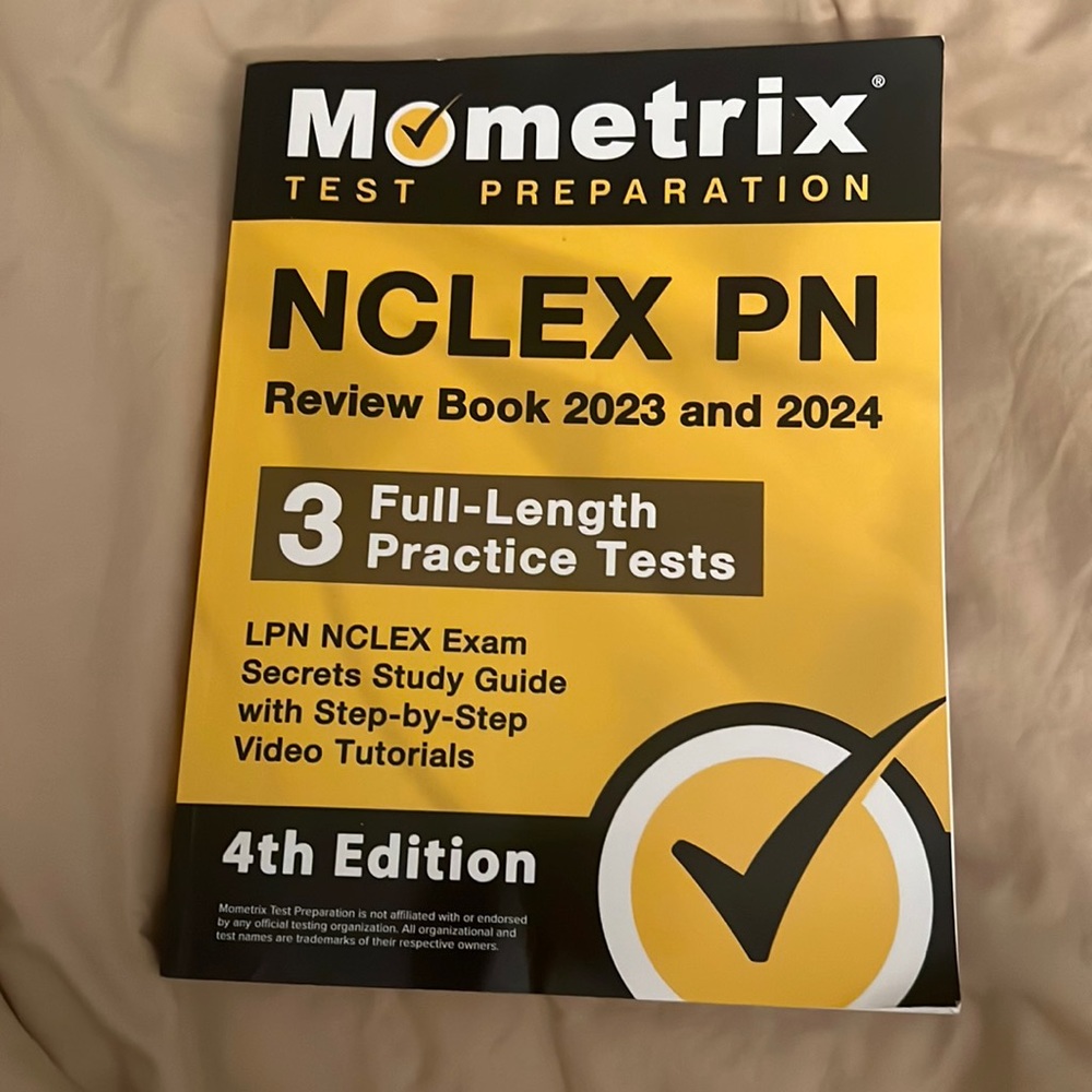 Mometrix 2023-2024 NCLEX PN book.